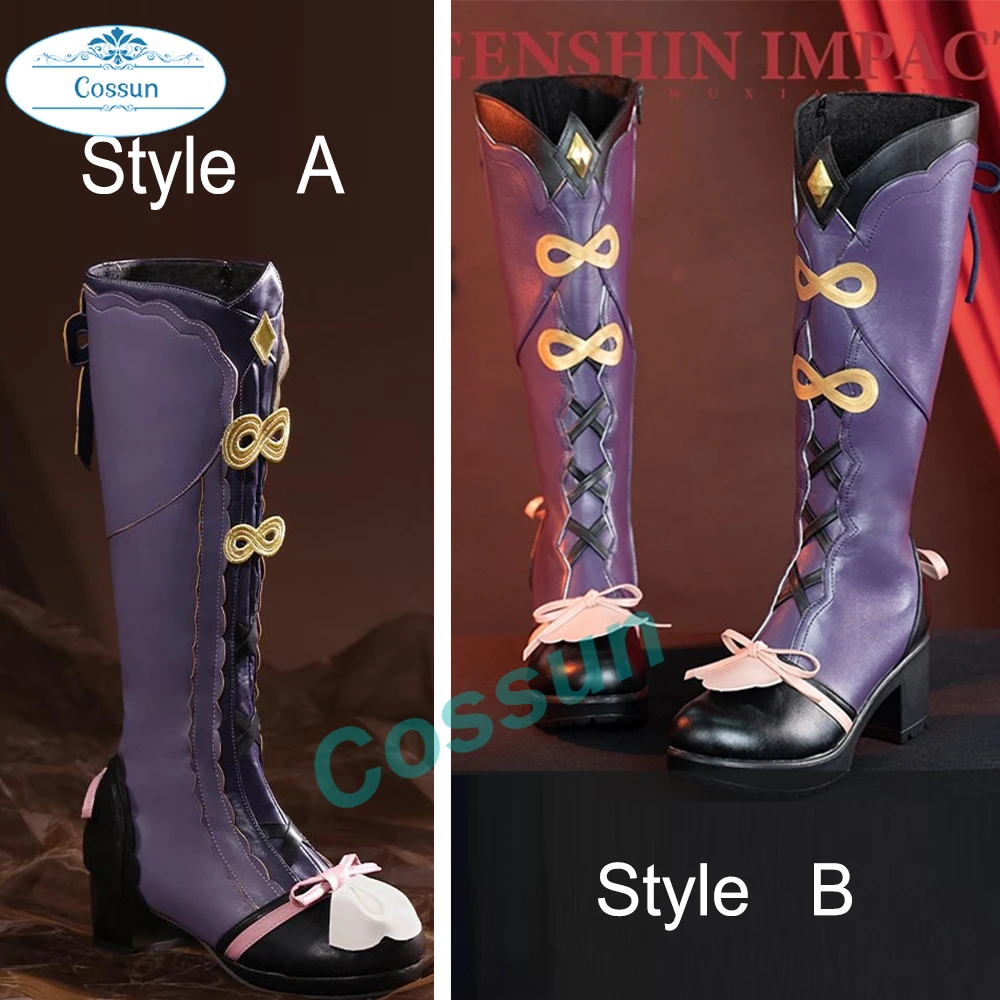 

Yunjin Cosplay Shoes Game Genshin Impact Yunjin Cosplay Shoes Sexy Women Shoes High Boots Heels Halloween Cosplay Prop