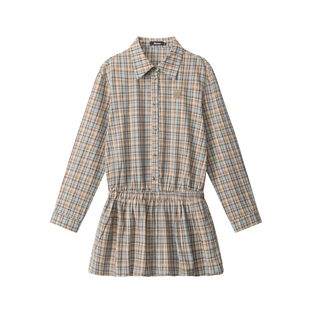 Plaid Shirt Dress W… - image