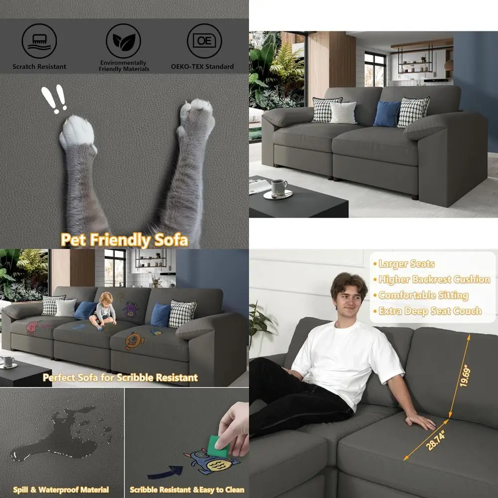 Grey Oversized Deep…