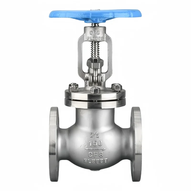 Flange manual de pressão de alta temperatura com válvula globo padrão americano de aço inoxidável 304 de 5 polegadas