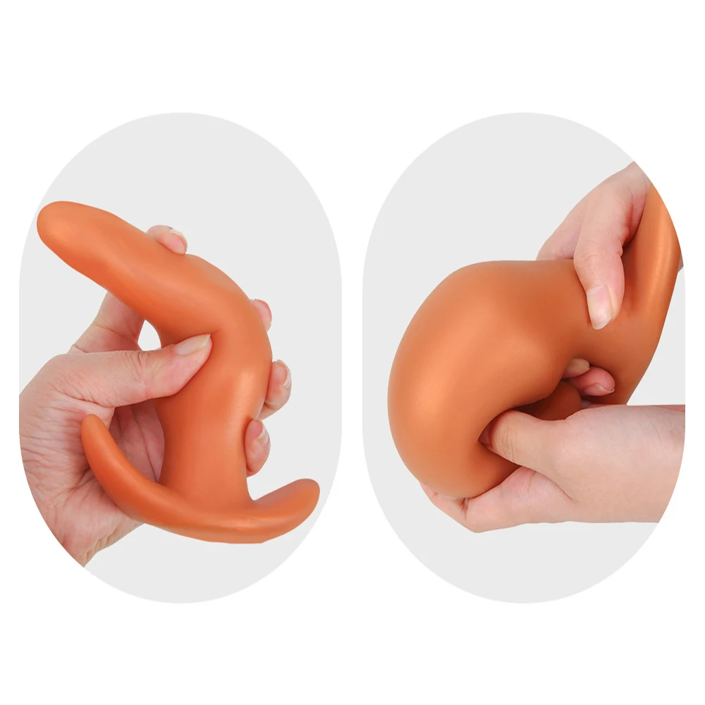 Liquid Silicone Soft Anal Plug Prostate Massage Anal Sex Toys for Adult Men Women Butt Plug Comfortable To Wear Anal Expansion