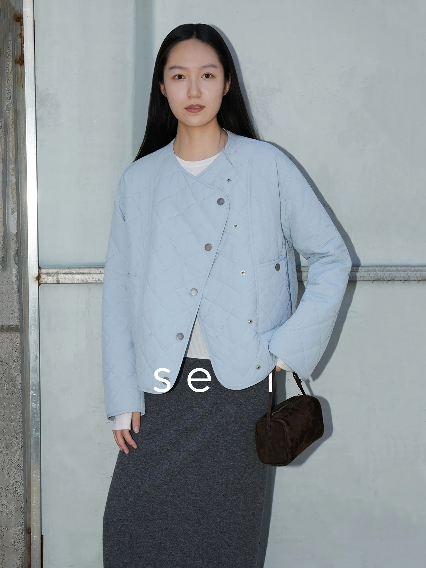 

Женское зимнее хлопковое пальто-джат с пришивкой 00, шерстяной наполнитель, теплая ромбовидная строчка, наклонный лацкан, длинный све, круглый Ne, стандартная посадка