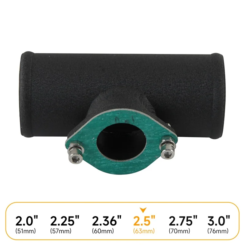 

T-Pipe 2.5" 63mm Aluminum BOV Adapter Pipe for 30PSI TYPE S/RS BOV L=150