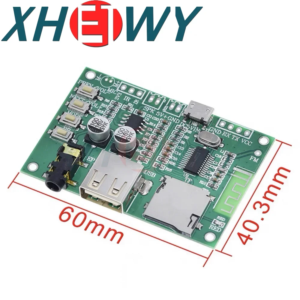 BT201 Dual Mode 5.0 Bluetooth Lossless Audio Power Amplifier Board Module Tf Card U Disk Ble Spp Serial Port Transparent Trans