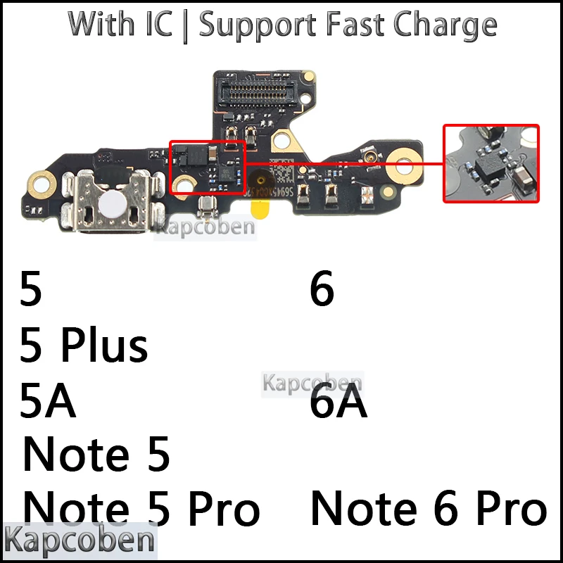 Usb Dock Charger Connector Flex for Xiaomi Redmi Note 5 Plus  6 6A 5A Pro Charging Board Flex Ports Module