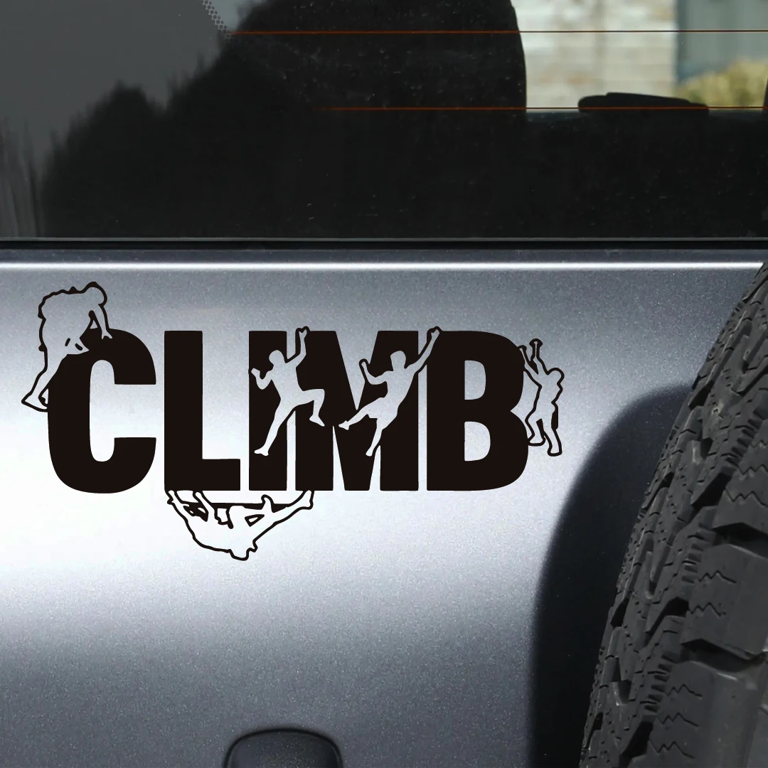 Climb Climbers Climbing Car Sticker For Laptop Bottle Truck Phone Motorcycle Van SUV Vehicle Paint Window Wall Cup Fishing Boat