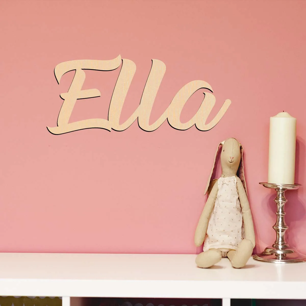 

1pc Cartoon Ella example Custom Name Wooden Plaque Wood Material Wooden Sign Unfinished Wood for Painting or Glittering