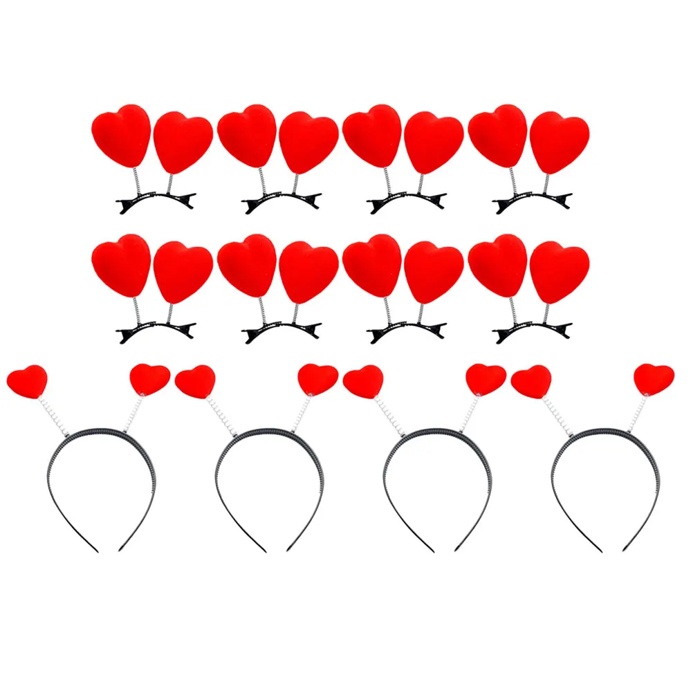 

Peach Heart Hairband Girls Foam Flocking Lightweight Comfortable Valentine Day Headbands One Size Fits Most Heart Shaped Gifts