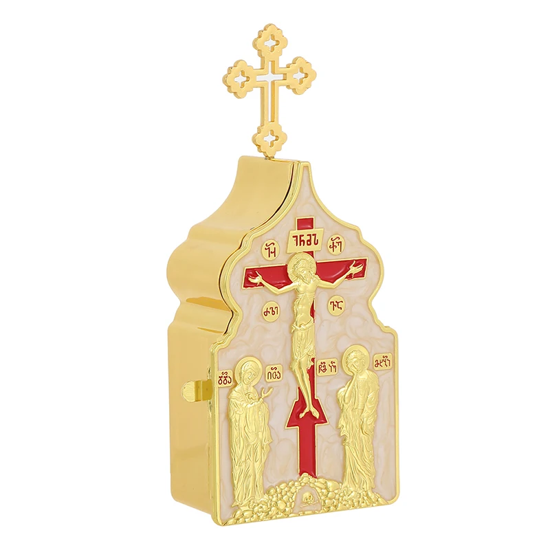 Imagem -02 - Cruz Católica Liga Eucaristia Box Monstrance Religioso Presentes Cristãos Decoração Igreja