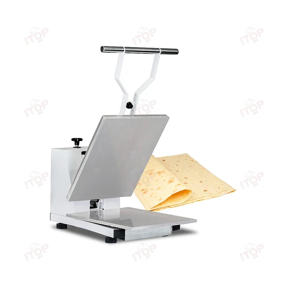 Hot Sell Pita Bread Mexican Tortilla And Pizza Crust Making Pizza Base Making Machine Bread Dough Press Flattener Machine