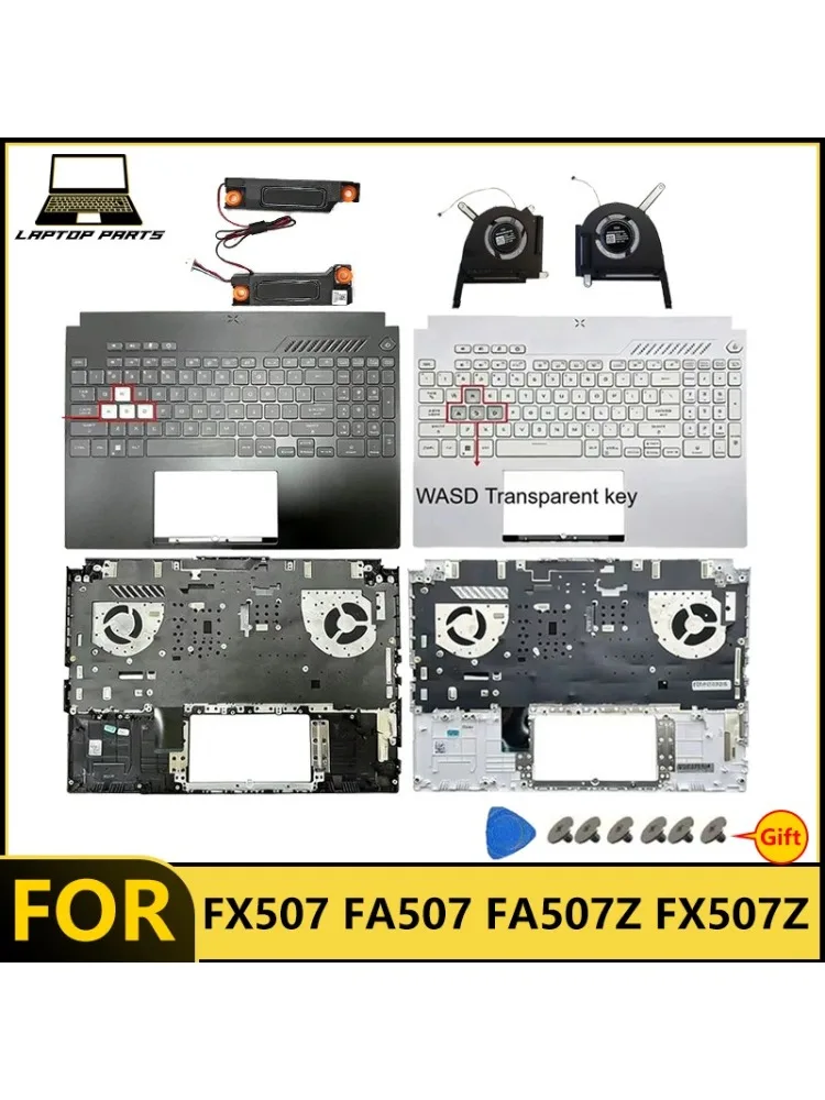 

New For TUF Gaming 3/4 FX507 FA507 FA507Z FX507Z Keyboard/with backlit keyboard/Speaker/Fan/Palmrest with Keyboard