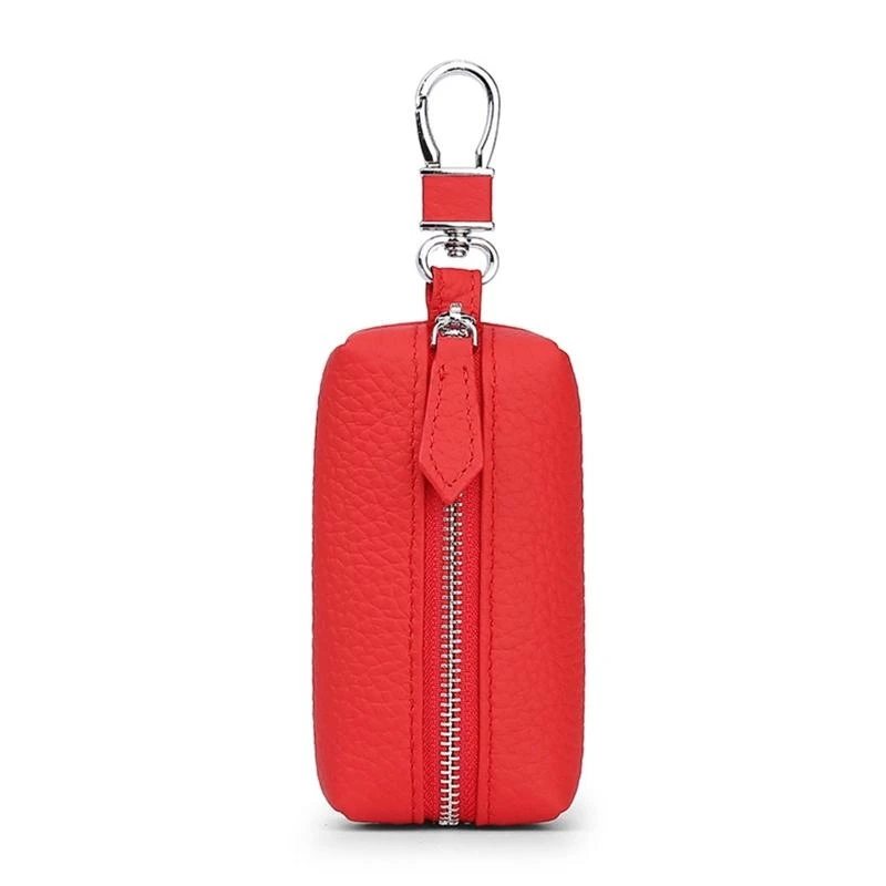 

G5AE Cow Top Leather Men Women for Key Holder House Keychain Bag