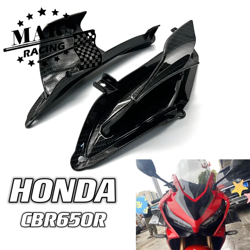 for Honda enw CBR650R cbr650r 2018-2022 2023 accessories Motorcycle Front Light Cowl Side Winglet Wind Fin Spoiler Trim Cover