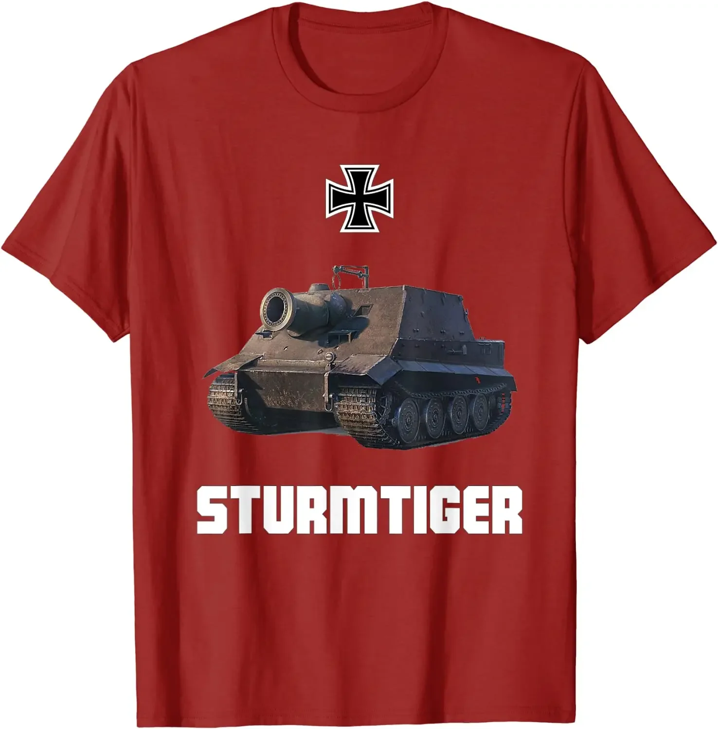 تي شيرت Sturmtiger German Heavy Tank من الحرب العالمية الثانية Thunderstorms Tiger Panzer. الصيف القطن قصير الأكمام س الرقبة رجل تي شيرت جديد S-3XL