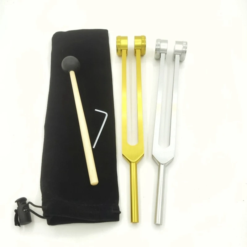 Extended 25Cm Ear Cleaning Tuning Fork 128HZ Tuning Fork With Wrench, Cloth Bag And Hammer