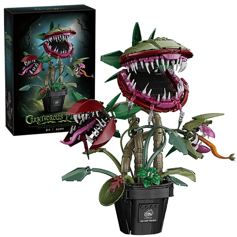 creative-carnivorous-potted-plant-man-eating-flower-building-blocks-home-decoration-collection-moc-bricks-toys-for-children-gift