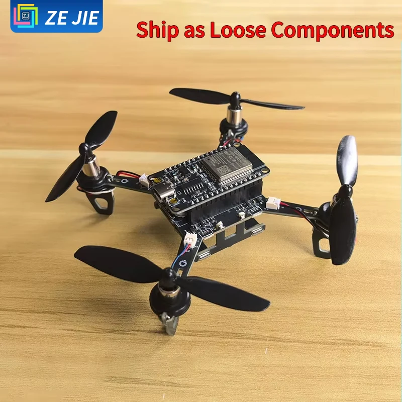 Ze Jie Complete ZAVE E1 Open Source Mini Drone Parts Pack ESP32 DIY Self Build Multirotor Quadcopter Assembly Kit