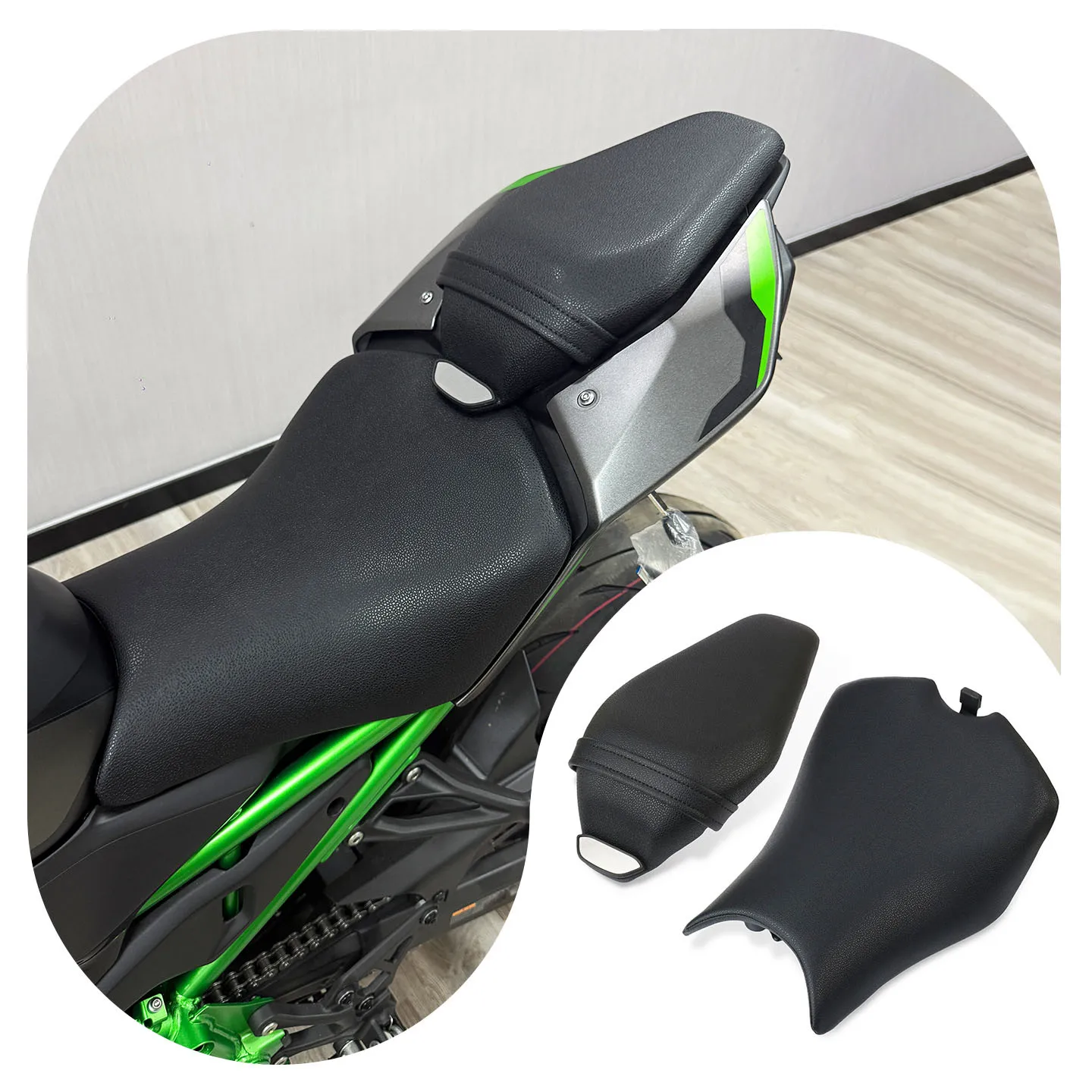 

Fit For KAWASAKI Z900 Z 900 2025 2026 Motorcycle Seat Pad Cover Front Driver & Rear Passenger Cowl Pillion Saddle Cushion