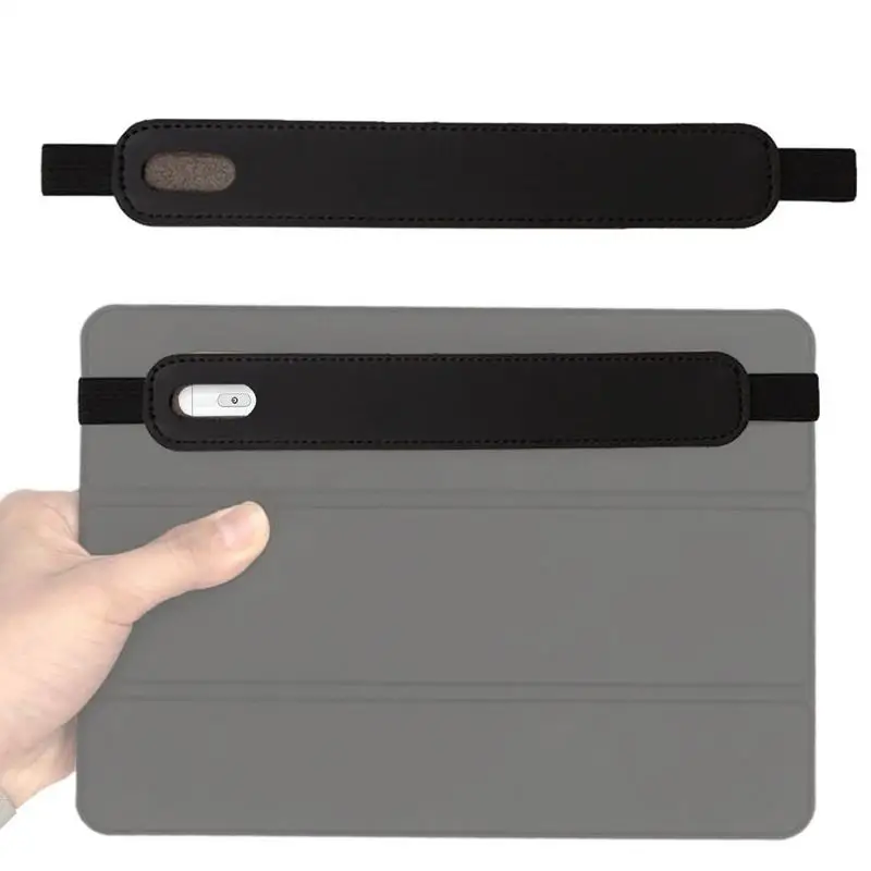 حافظة أقلام المفكرة المرنة مع شريط مرن ، حافظة أقلام مسطحة قابس قلم شاشة تعمل باللمس تخزين قلم مضاد للخسارة غطاء ForIPencil 1 2