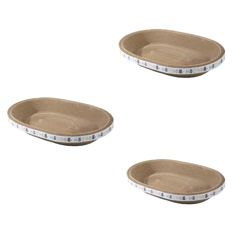 Round Cat Scratcher Bed - Corrugated Cardboard Nest For Grinding Claws & Relaxation, Essential Cat Accessories