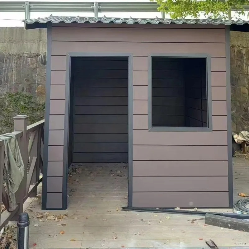 Portable Tiny House Style Tool Storage Shed Modern Design Water Resistance Roof Outdoor/Warehouse Use Mobile Foundation