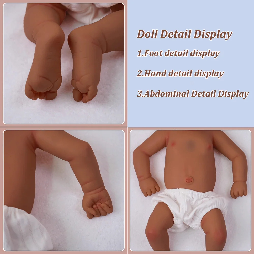 19.7インチ、2.8kg、開口部広い医療グレードの柔らかいシリコン製ベビードール、プロレベルのディテール復元