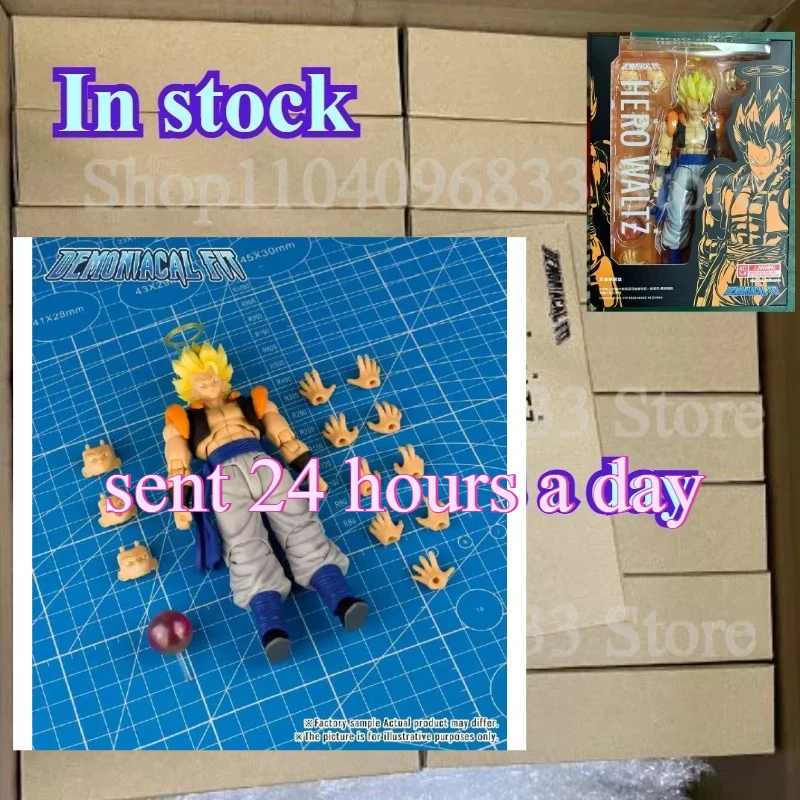 

In Stock Demoniacal Fit DF Dragon Ball Z SHF Super Saiyan SSJ Gogeta Son Goku Vegeta Anime Action Figure Model Gifts Toys
