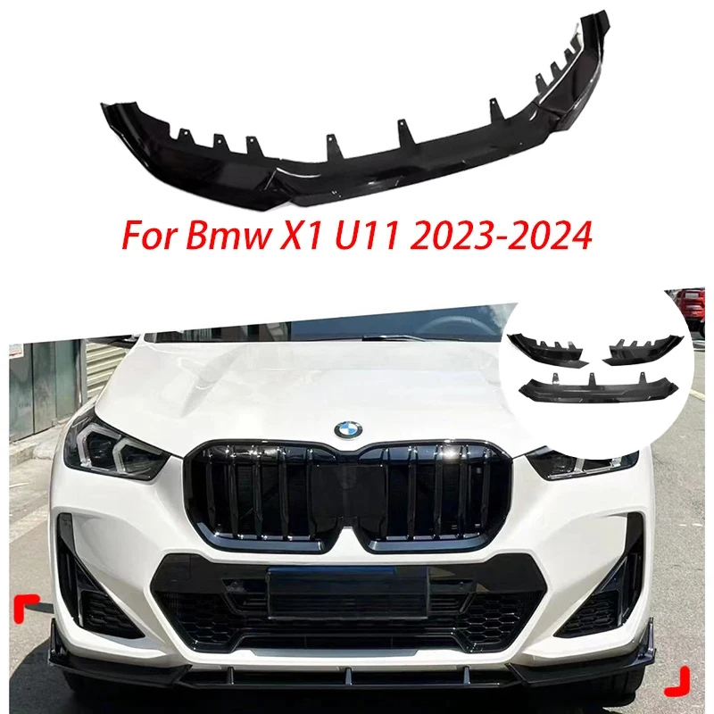 Dla Bmw X1 IX1 U11 wyczynowy Splitter przedniego zderzaka dyfuzor Spoiler X1 30e 25i 20i 23i Ix1 2023 2024 bodykity