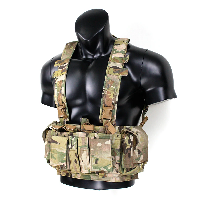 

SABADO Outdoor Camouflage Chest Rig Hunting Utility Drop Holster Molle Bag Tactico Vest Tactical Chest Rig