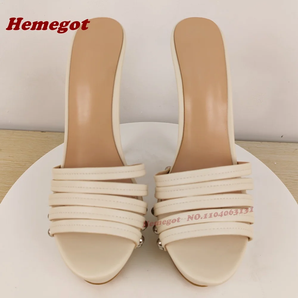 برشام قطع منصة النعال المفتوحة تو الخنجر الكعوب شبشب صيفي للنساء رصع الانزلاق على 2025 المدرج الجديد الأحذية الفاخرة #3