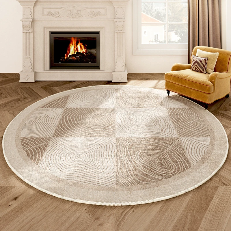 

Art Rug Round Living Room Rugs Minimalist Bedroom Carpet Non-slip Large Area Carpet Easy Care Storage Balcony Rug Alfombra Ковер