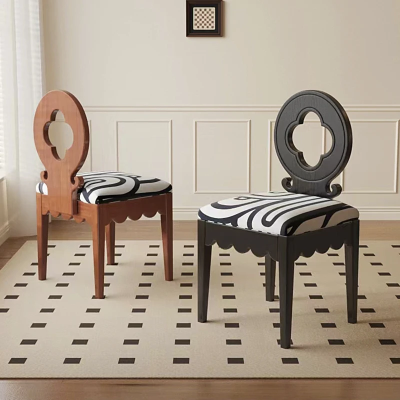 

Wabi-sabi Style Makeup Café Chairs Lazy Designer Luxury Modern Restaurant Café Chairs Bedroom Vanity Furniture Stoelen Ls40kfy