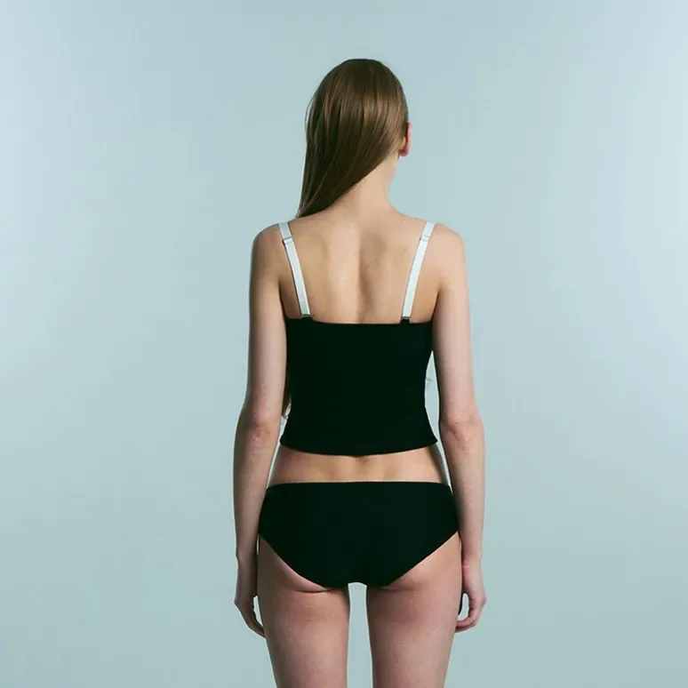 Traje de baño de una pieza con Nudo de mariposa de estilo francés para mujer, conjunto de Bikini Sexy de puro deseo para vacaciones en la playa, conjunto de Bikini de marca AE en Stock