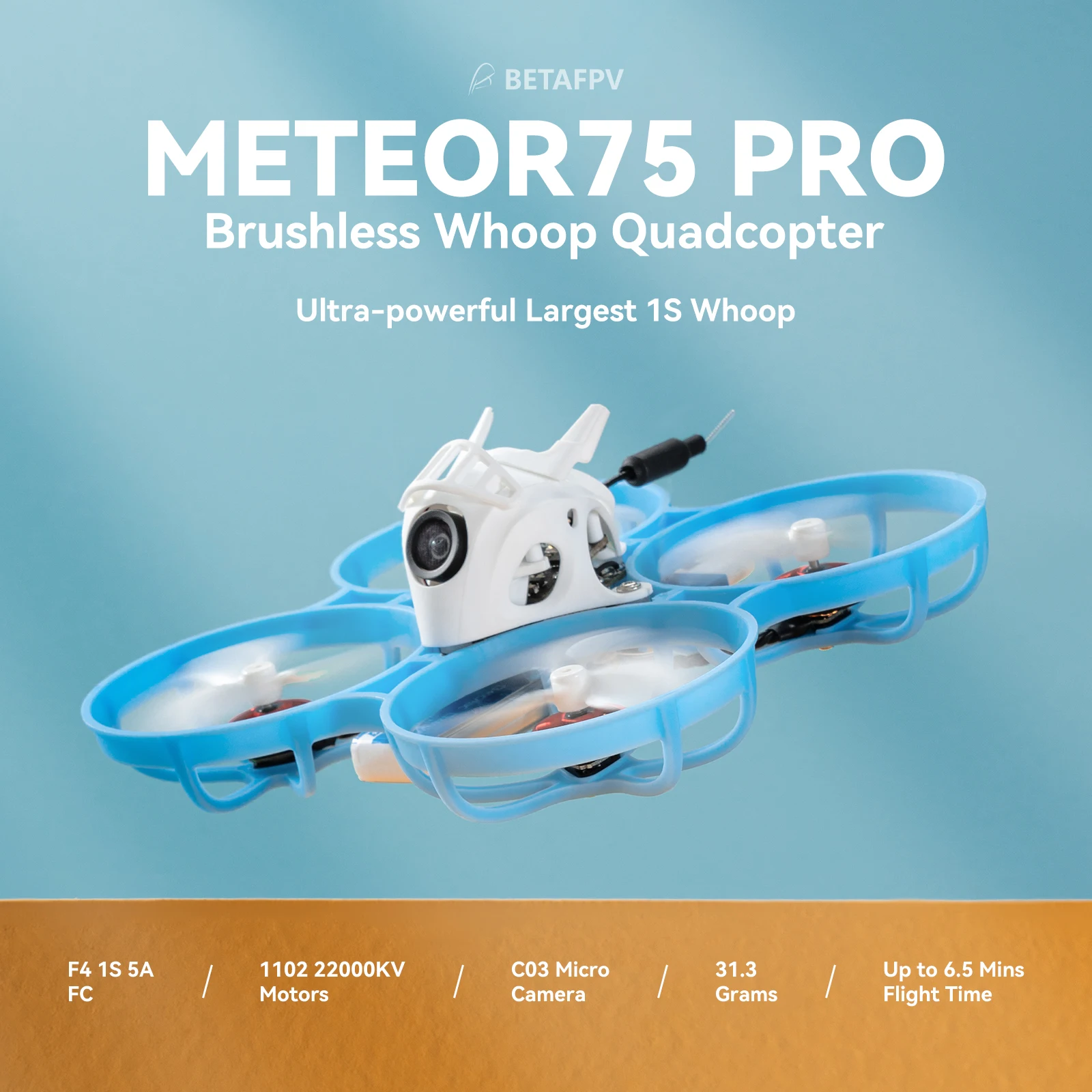 BETAFPV Meteor75 Pro Whoop Quadcopter Brushless Motor Camera Drones RC Helicopter