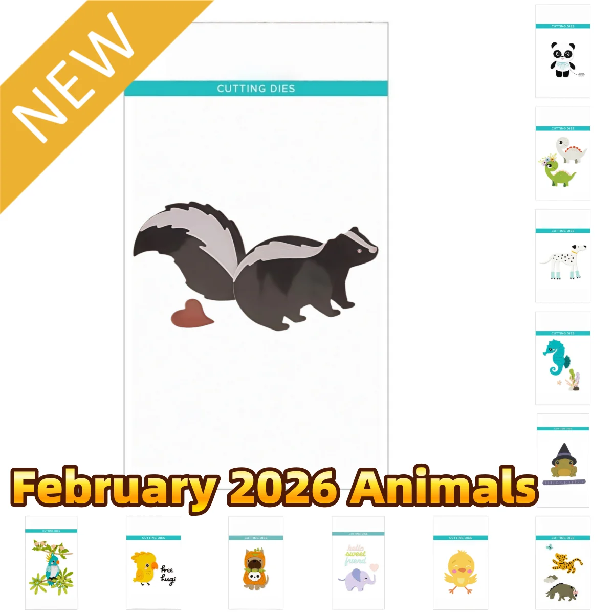 

Squirrel Love Animals Metal Cutting Dies For DIY Decorating Scrapbook Paper Card Album Embossing Supplies February 2026 New