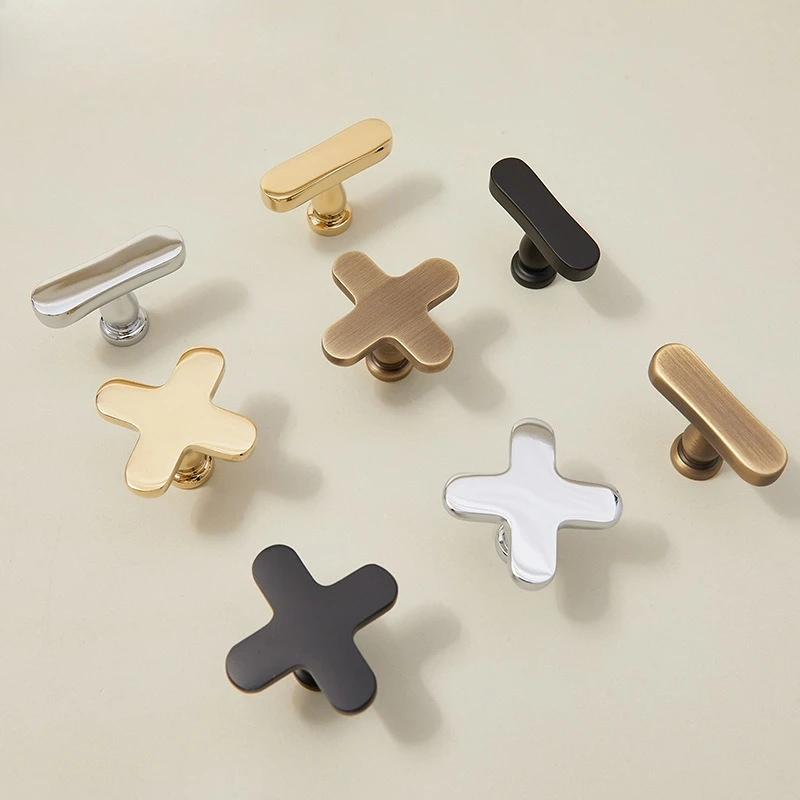 

Bronze Drawer Pulls Modern Minimalist French Style Silver Wardrobe Handles