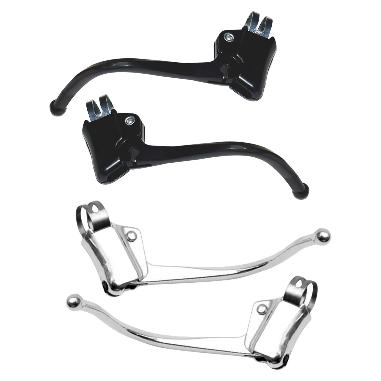 

2 Pieces Bike Brake Levers Set, Metal Sturdy Replacement Lightweight ,Handlebar Bike Brake, Handles Road Bike Fixed Gear