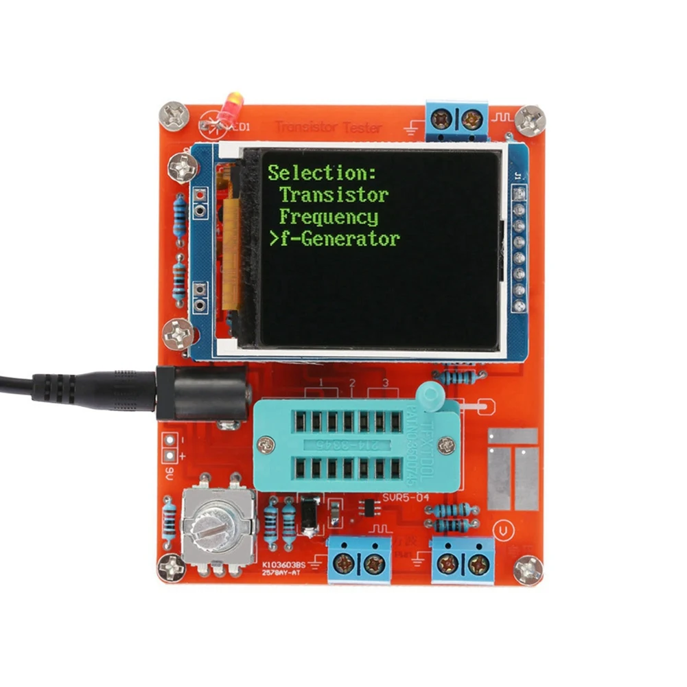 A05RP GM328 Transistor Tester Frequentiemeter PWM Blokgolf LCR Meter Voltmeter Full Color Screen Graphics