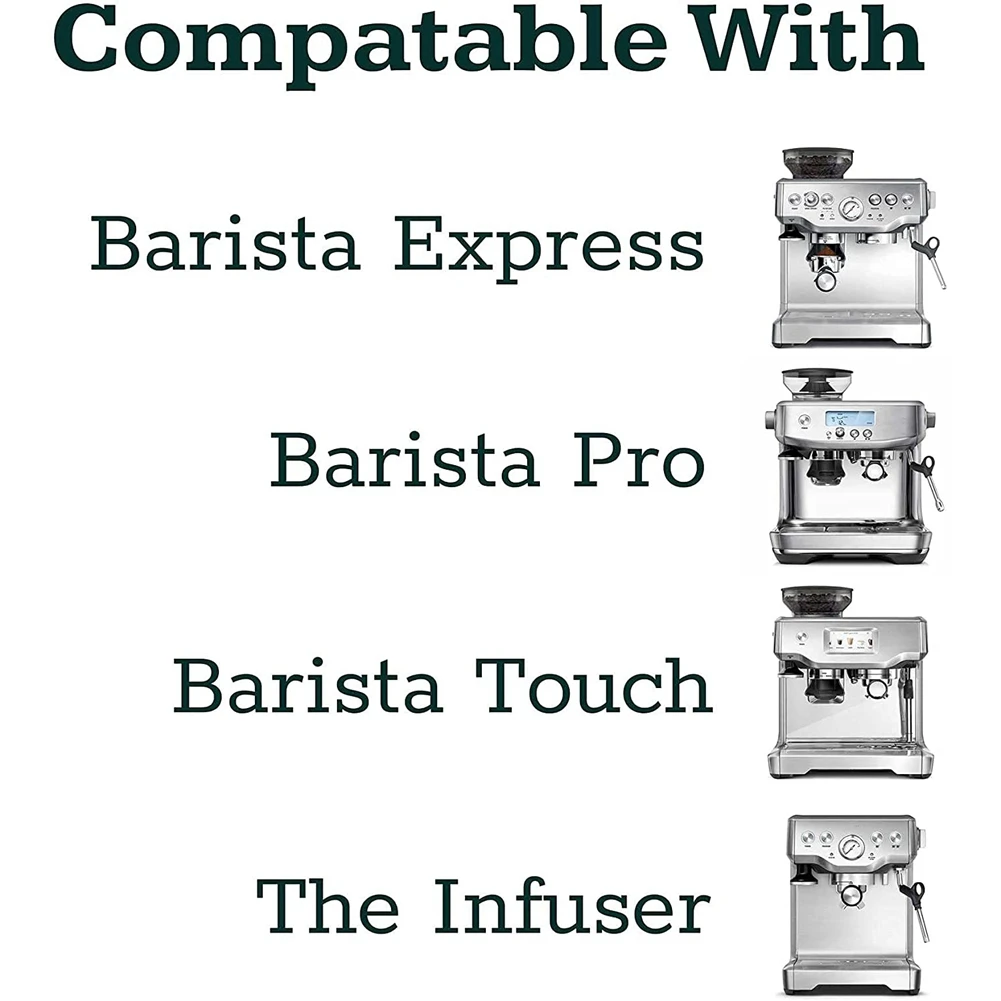 Coffee 54mm Bottomless Portafilter + 53mm Coffee Distributor & Tamper + Tamp Mat for the    Breville Barista Express HOT