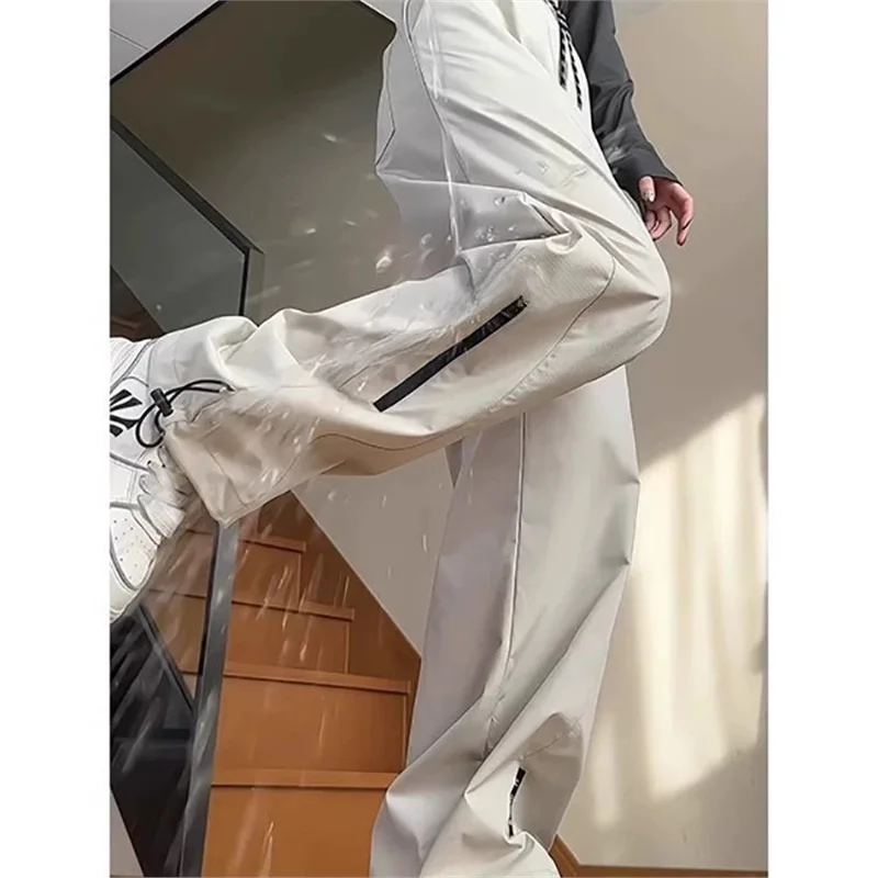 

Waterproof Fce Lined American Sle Outdoor Hiking Trousers Men's Casual Pants Windproof Trousers Dstring Cuffed