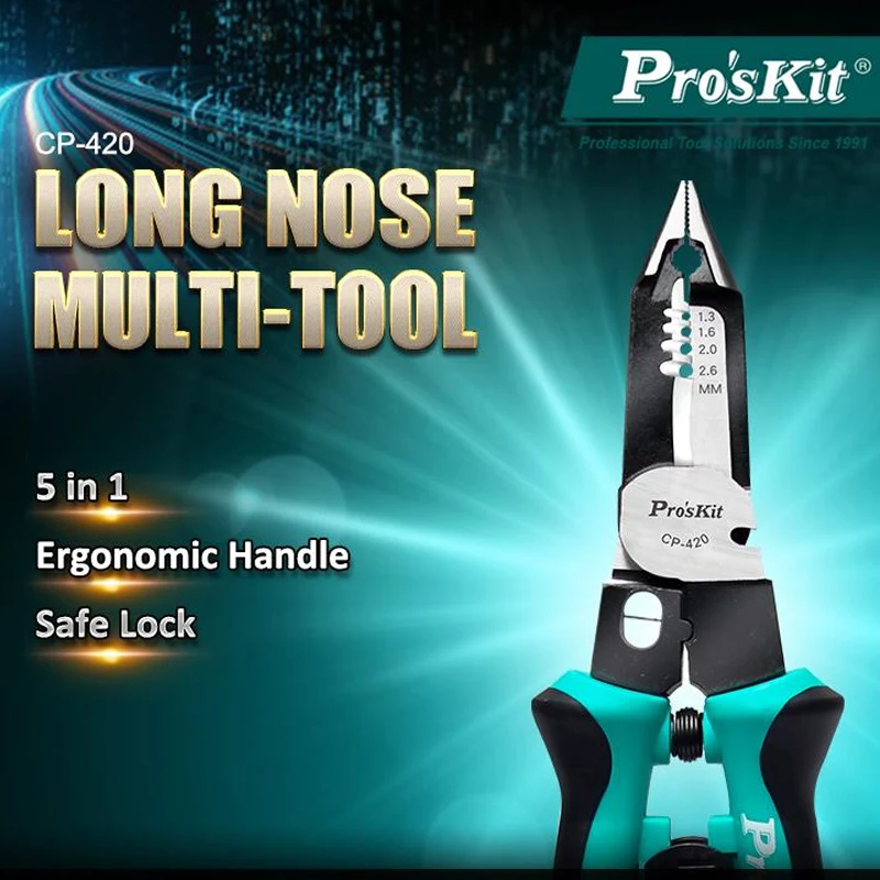 PRO'SKIT 5 IN 1 LONG NOSE MULTI-TOOL CP-420