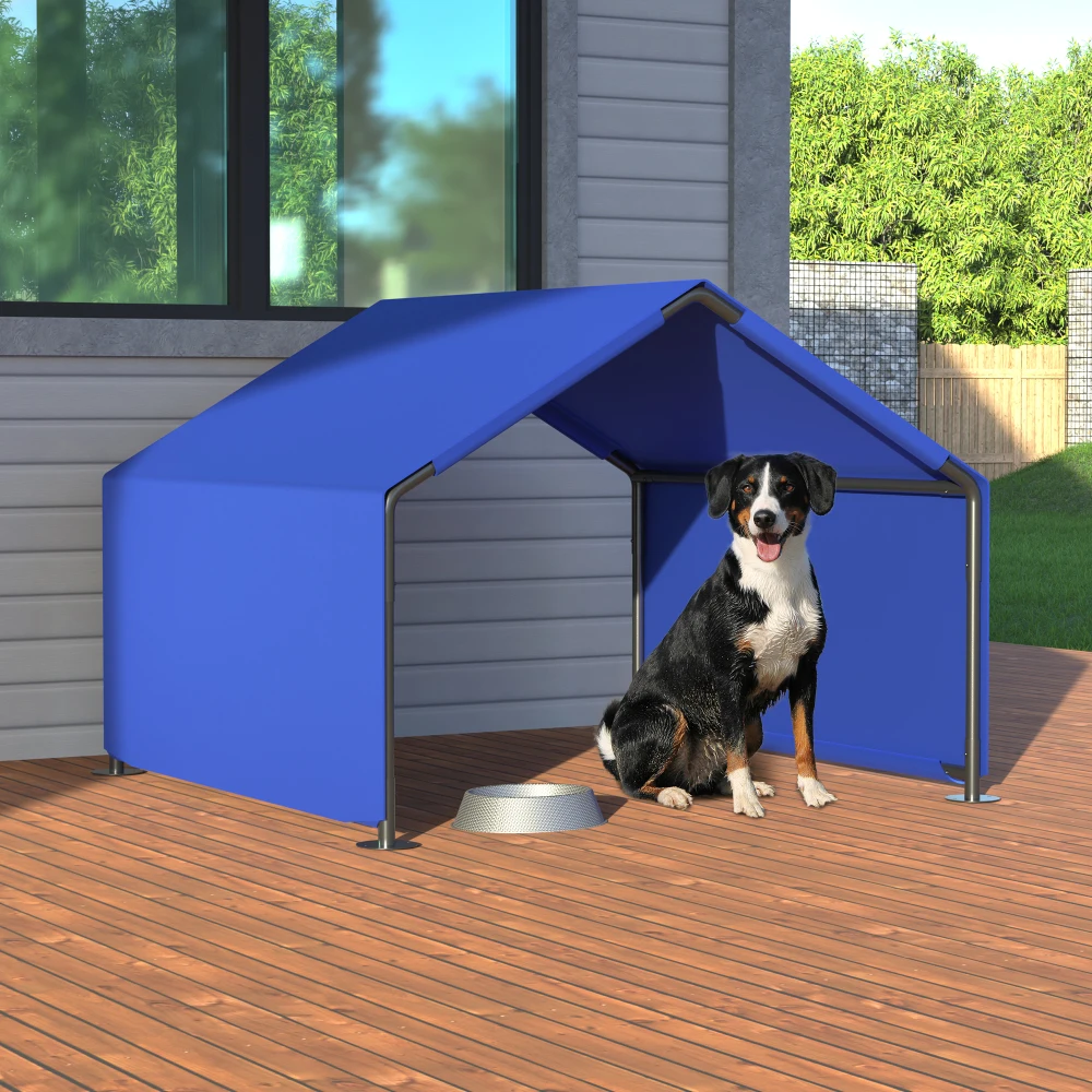 

Outdoor Dog Shade Tent: Waterproof Sun-Proof for Small/Medium Dogs, Pets & Livestock, Blue