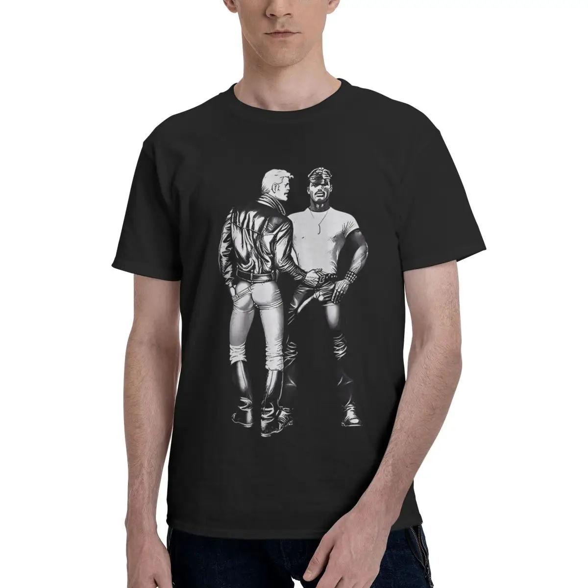 

TOM OF FINLAND Pride винтажные повседневные дышащие удобные топы из 100% хлопка, футбольные рубашки 2025 года, мужская футболка