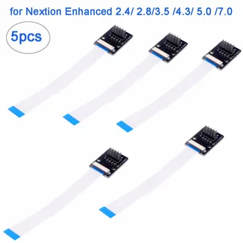 RCmall 5pcs Nextion IO Adapter for 7.0 / 5.0 / 4.3 / 3.5 / 3.2 / 2.8 / 2.4 inch Nextion Enhanced Display GPIOs I/O Extended