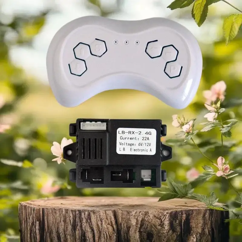子供用電気自動車用交換用リモコン、1/2個の耐久性のあるLB350-2.4Gリモコン6V/12V LB-RX-2.4Gレシーバー