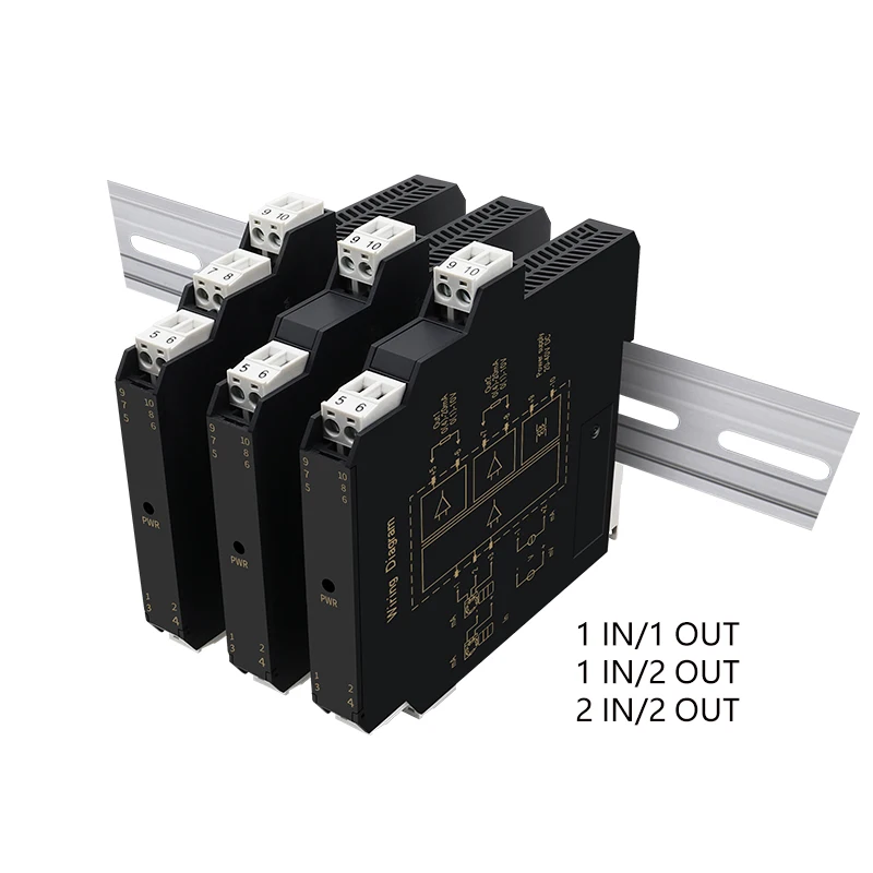 Distributore di potenza con ingresso corrente industriale serie THS-IP Isolatore di segnale a triplo isolamento 4-20 mA per trasmettitori Controllo PLC