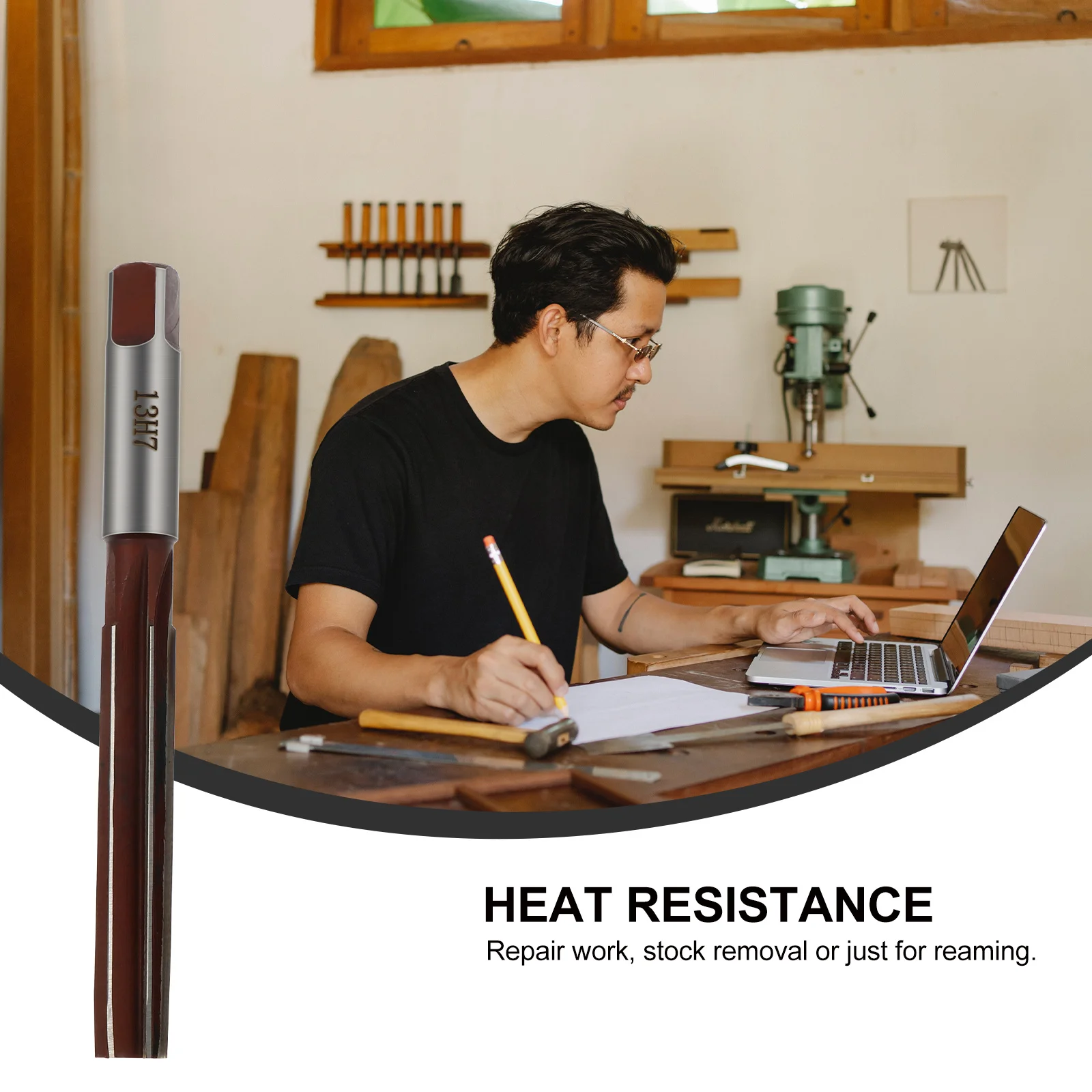 

Straight Shanks Reamer Adjustable Precision Hand Tool For Plastic Aluminum Drilling Heat Resistant