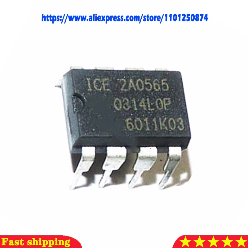 10pcs/lot ICE2A0565Z ICE2A0565 2A0565 DIP-7 in stock