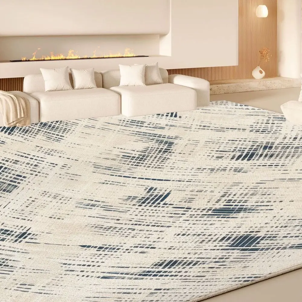 

VIKAMA Soft Loop - Pile Material Mat Placed in Living Room and by Bedside, with Soft Texture and Good Anti - slip Performance, E
