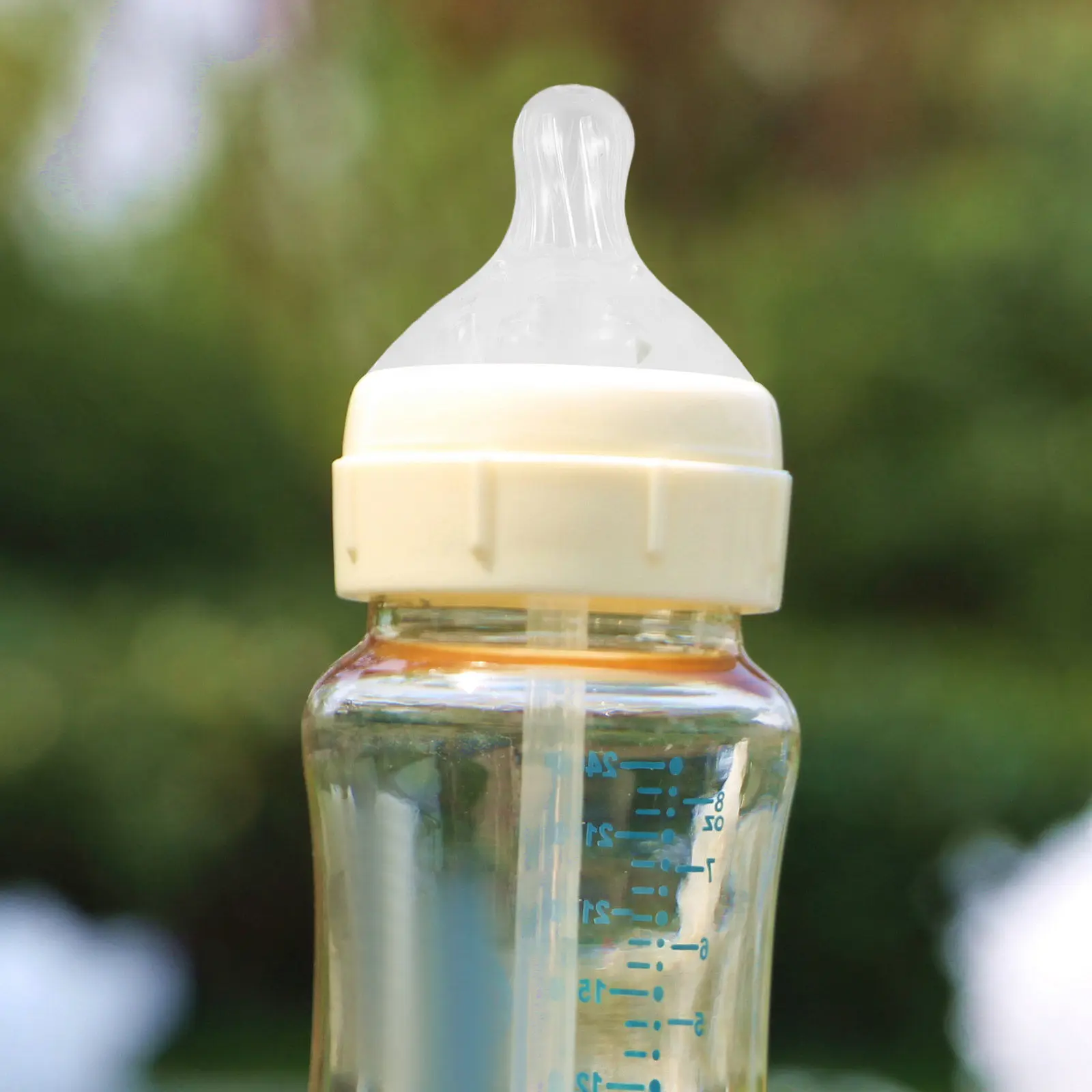 

3Pcs Silicone Baby Bottle Weighted Straw Nipples Portable Spill-Proof Soft Sippy Spout Replacement for Newborn Infant Teething